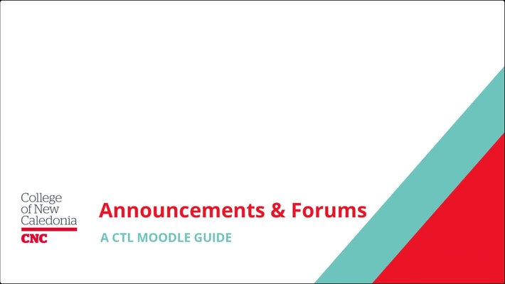 Announcements and Forums