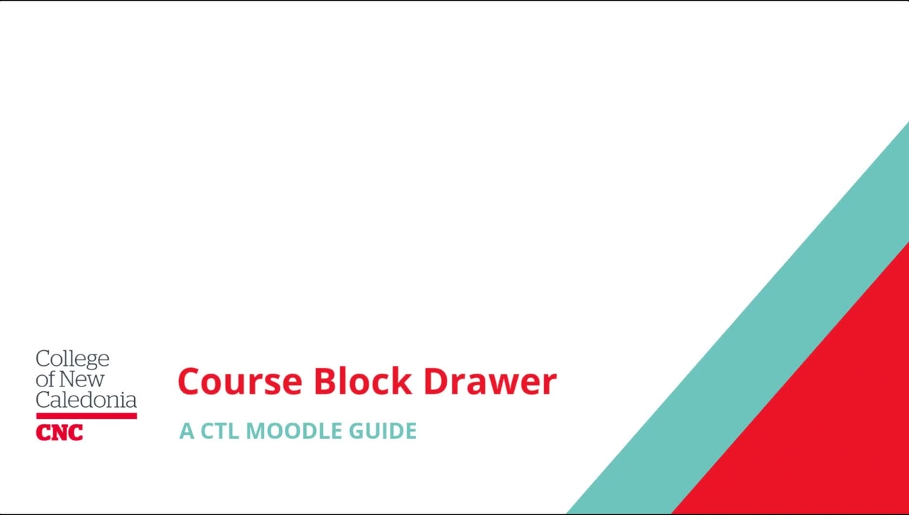 Course Block Drawer