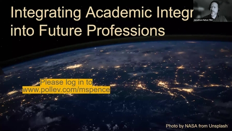 Thumbnail for Prof. Mary Spencer, Integrating Academic Integrity into Future Professions Submission Text.