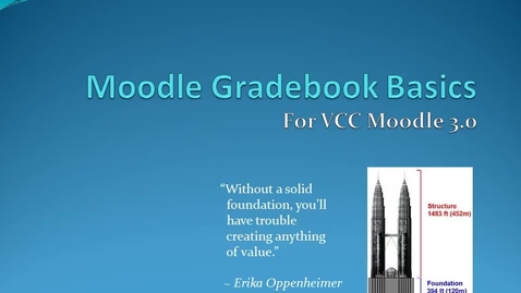 Thumbnail for Moodle Gradebook Basics, Version 2