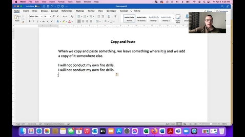 Thumbnail for Word Work 6: Copy and Paste