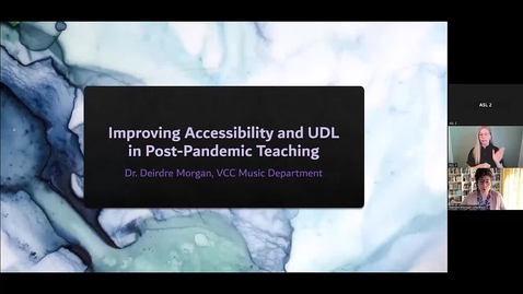 Thumbnail for Improving Accessibility and UDL (TLR Symposium 2023 - Day 1, #4)