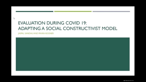 Thumbnail for TLR Symposium 2021, Day 1: #09, Evaluation During the Pandemic