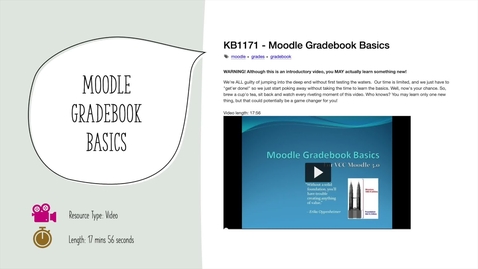 Thumbnail for Resources for Moodle Gradebook