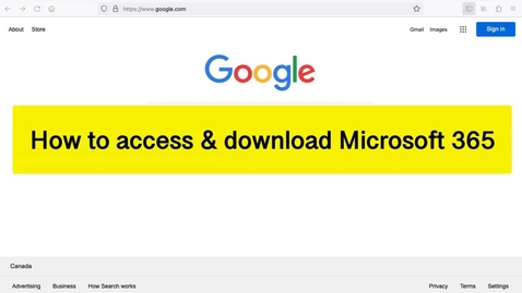 Thumbnail for Accessing Office365