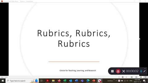 Thumbnail for Rubrics workshop