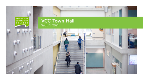 Thumbnail for VCC Town Hall, Sept. 1, 2021