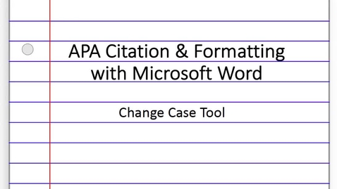 Thumbnail for 2. Change Case Tool