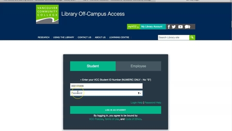 Thumbnail for Off-Campus Access to Online Library Resources