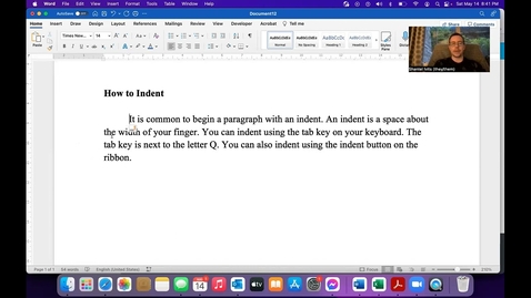 Thumbnail for Word Work 2: Tab and Indent