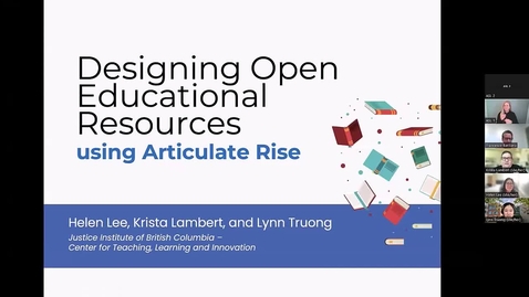 Thumbnail for Designing OERs using Articulate Rise (VCC TLR Symposium 2023 - Day 1, #10)