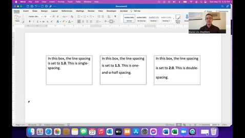Thumbnail for Word Work 5: Line Spacing