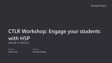 Thumbnail for Workshop: &quot;Using H5P&quot; (Aug. 19/25)