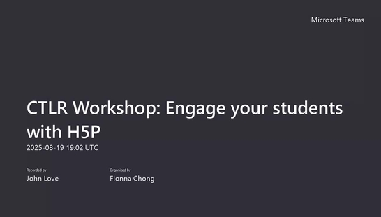 Workshop: 