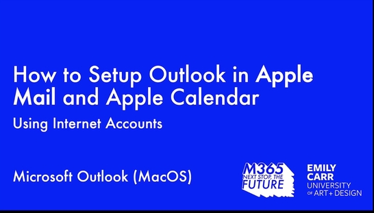 Apple: How to Setup Outlook in Apple Mail & Calendar