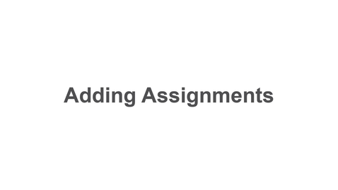 Thumbnail for Assignment