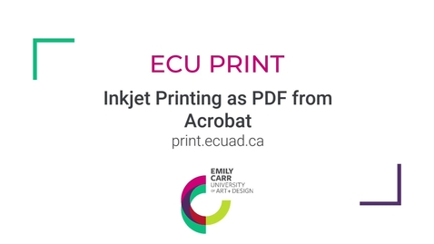 Thumbnail for Inkjet Printing as PDF from Acrobat