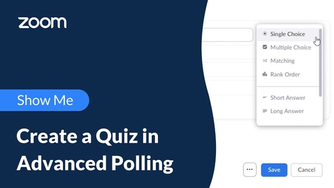 Thumbnail for Create a Quiz in Advanced Polling