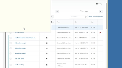 Thumbnail for Flagging D2L email