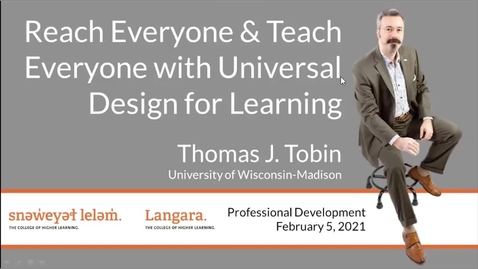 Thumbnail for Reach Everyone &amp; Teach Everyone with Universal Design for Learning