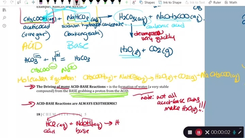 Thumbnail for CHEM 1114: 5 - Introduction to Acid-Base Chemistry part 2 - Acids and Bases React!