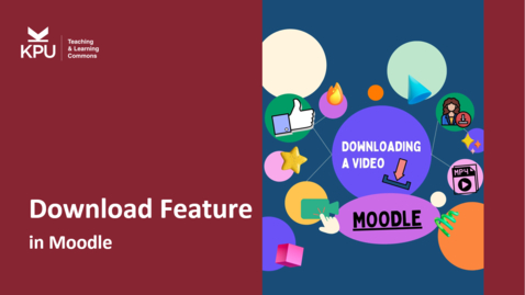 Thumbnail for Downloading media (Moodle)