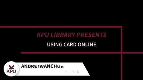 Thumbnail for Using CARD Online
