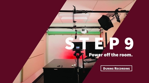 Thumbnail for Recording Studio - Power off the room