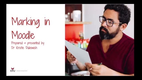 Thumbnail for Marking In Moodle