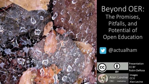 Thumbnail for Beyond OER with Dr. Robin DeRosa: Promises, Pitfalls, and Potential of Open Education