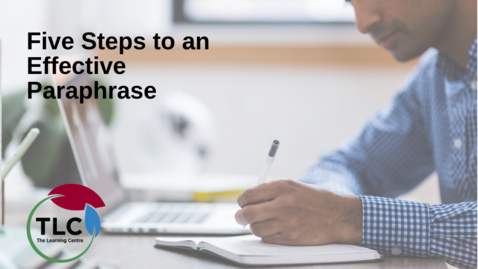 Thumbnail for Five Steps to an Effective Paraphrase