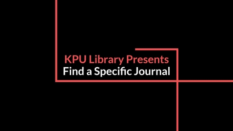 Thumbnail for How to Find and Search within a Particular Journal