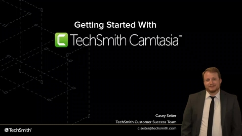 Thumbnail for Getting Started with Camtasia #1 - beginner 
