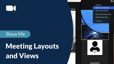Thumbnail for Zoom Meeting Layouts and Views