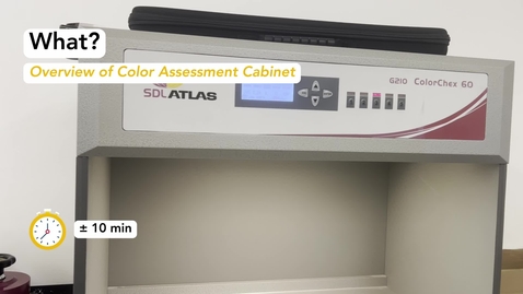 Thumbnail for Colour Assessment Cabinet Tutorial