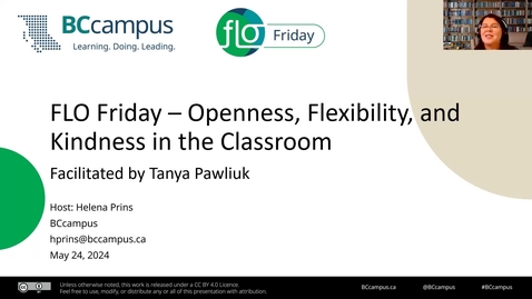 Thumbnail for FLO Friday: Openness, Flexibility, and Kindness in the Classroom (May 24, 2024)