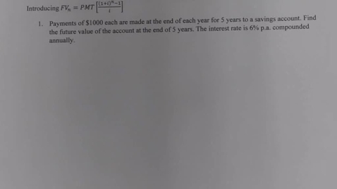 Thumbnail for MATH150 5 - 1 Ordinary Annuities Future and Present value (qs 1 to 4)
