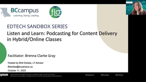 Thumbnail for FLO EdTech Sandbox Series – WordPress/Podcasting (Oct. 11, 2023)