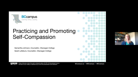Thumbnail for Promoting and Practicing Self-Compassion (May 26, 2020)