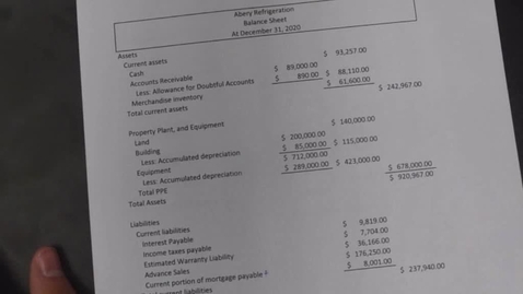 Thumbnail for ACCT2 2 - 2b Classified Balance Sheet