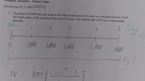 Thumbnail for MATH150 5 - 3 Annuities using a financial calculator