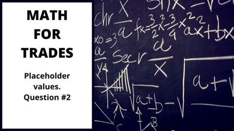 Thumbnail for Placeholder Values - Question #2