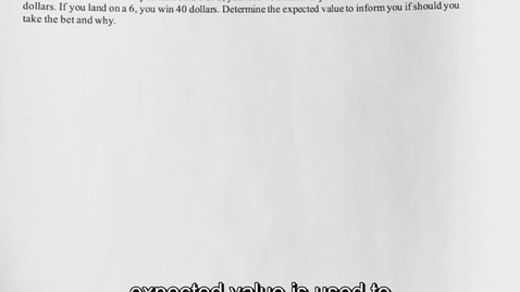 Thumbnail for Question 2.1 Expected Value