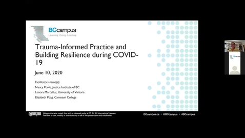 Thumbnail for Being Trauma-Informed and Building Resilience During COVID-19 (June 10, 2020)