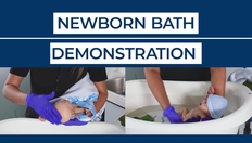Entry thumbnail. Go to Newborn Bath Demonstration with duration: 9 minutes, 42 seconds
