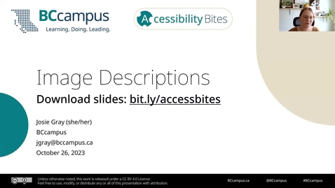 Thumbnail for Accessibility Bites 2: Image Descriptions
