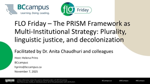 Thumbnail for FLO Friday: The PRISM Framework as Multi-Institutional Strategy