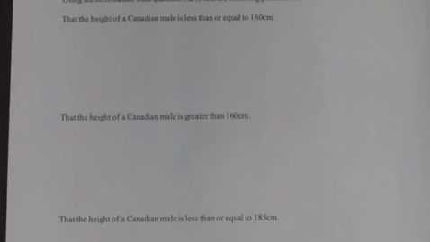 Thumbnail for Question 3.2.2 Normal Distribution – Using The Z-Score To Find Probability
