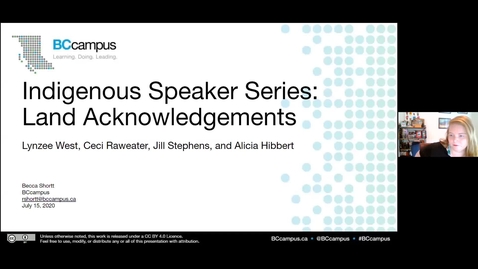Thumbnail for Land Acknowledgments – A Conversation with Post-Secondary Students