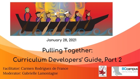Thumbnail for Pulling Together, Part 2: Curriculum Developers Guide (January 28, 2021)